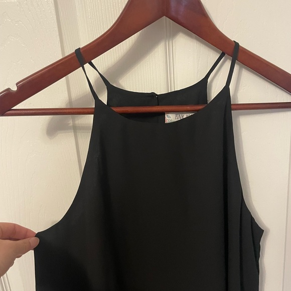 Summer halter dress. Black. - Picture 3 of 7